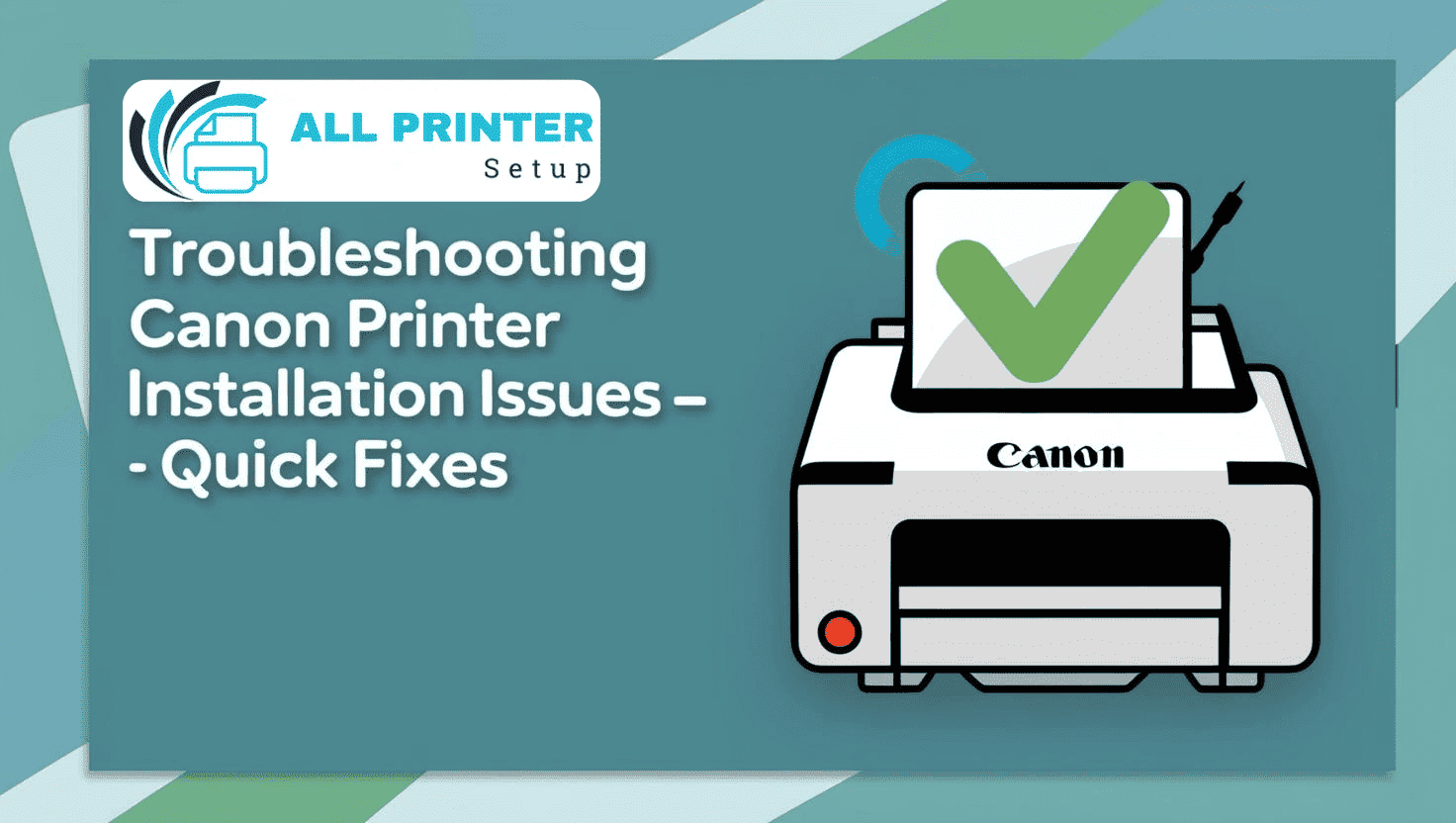Canon Printer Installation